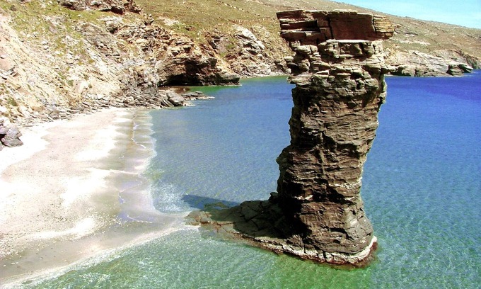 Megas Yialos-Nites House | Andros Serenity-Adults Only-Sea view-pool/jacuzzi stone residence