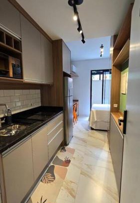 Novo Mundo Apartment | AP 103 l Com Ar condicionado l Garden l Único