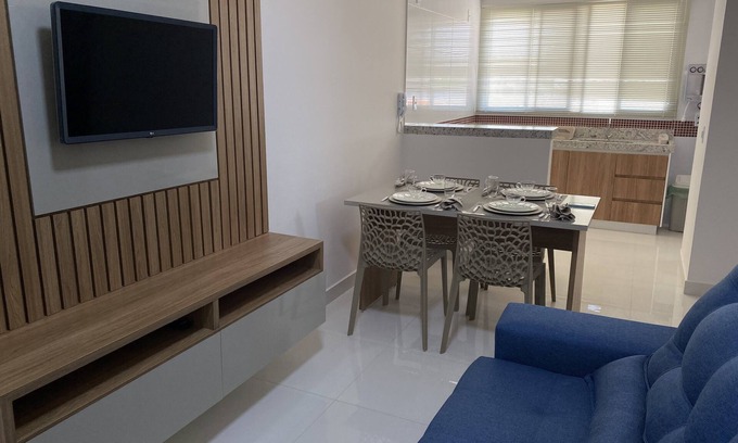Pampulha Apartment | AP3: new, wi-fi, with air. Just come!