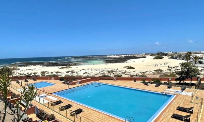 Los Lagos Apartment | Apartamento 1 dormitorio en playa Cotillo con FreeWifi, terraza con vistas a oceano