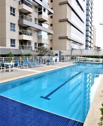 Campinas Apartment | Apartamento 1604 no Bosque com um quarto sala cozinha completa e uma vaga de garagem