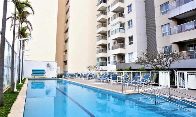 Paulinia Apartment | Apartamento 1903 no Bosque com quarto cozinha completa e vaga de garagem