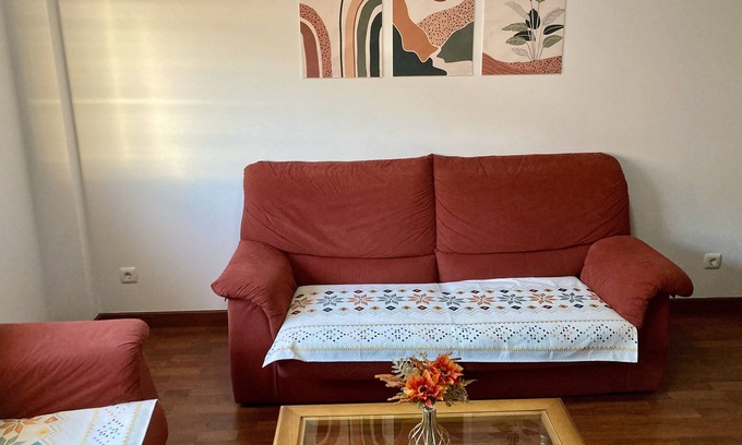 Samieira Condo | Apartamento con Jardín y Piscina. Al Lado de la Zona de Playa