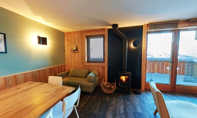 Les Menuires Apartment | Apartment duplex "La masse" LES MENUIRES (4 bedrooms, 4 bathrooms, sauna, garage)