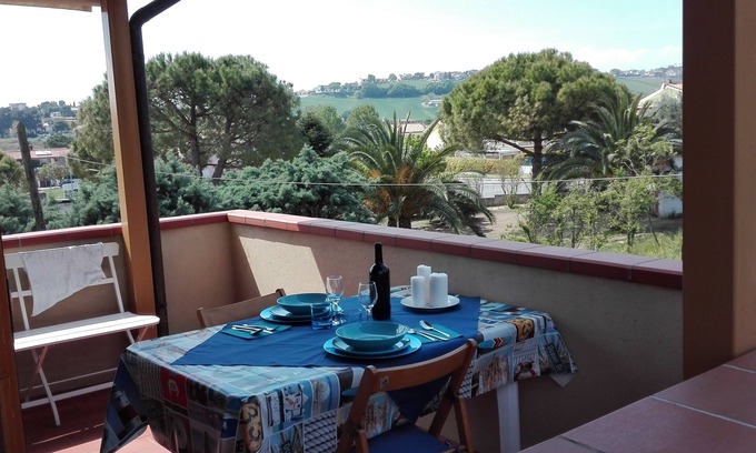 Marcelli House | Apartment in Villetta Passione Marinara near the sea, Terrace, parking space