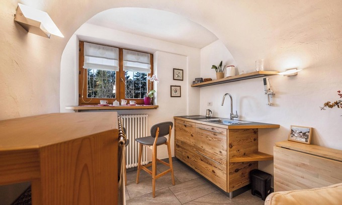 Tesero Apartment | Apartment "Mariagrazia" with Mountain View, Garden & Turkish Bath