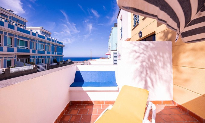 Puerto Naos Apartment | Apartment 'Nautilus 2' with Sea View, Private Terrace and Wi-Fi