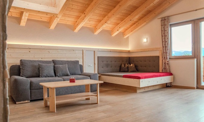 Villandro Apartment | Apartment 'Panorama' with Mountain View, Shared Garden and Wi-Fi