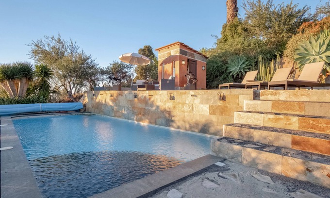 Garafia Apartment | Apartment 'Pool Finca La Placita' with Sea View, Shared Pool and Wi-Fi