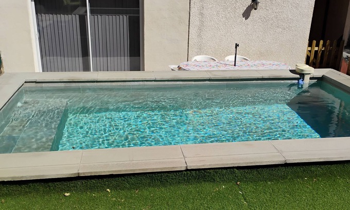 Cabestany Apartment | Apartment T1 28m2 on the ground floor of our home with garden and shared pool.