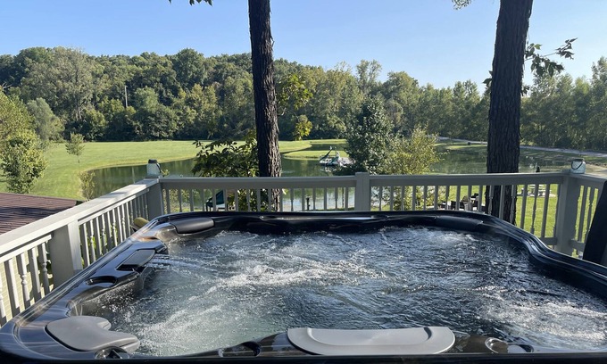 Renault House | April Deals! Great hot tubbing and fire pit weather!