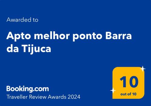 Barra da Tijuca Apartment | Apto moderno a 1,5km da praia da Barra da Tijuca