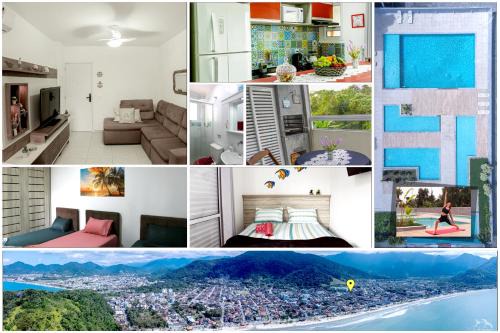 Pereque-Acu Apartment | Aptº TOP 2 Quartos com Varanda, 400 m da Praia, em Condomínio com Piscinas, Sala, Smart TV, Sofá Cama, com 2 Banheiros, Cozinha Planejada Completa, Wi-Fi 200 mbps, Ares-condicionados, Churrasqueira, Máquina de Lavar e Tanque, Estacionamento, Portaria 24 h