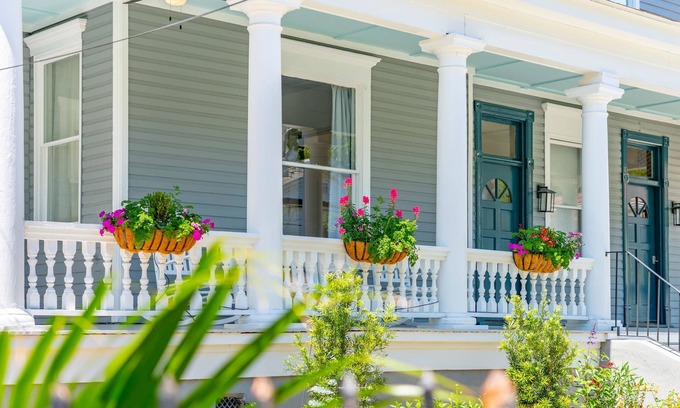 Cannonborough Elliotborough House | Artsy Apartment in Victorian Home with Heated Salt Water Pool