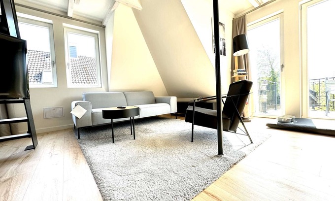 St. Peter-Ording Apartment | Attic with great balcony for 3 persons. Sauna, pool, garden.