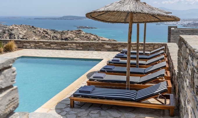 Naousa Villa | Azure 5 Bedroom Villa Sea View Private Pool