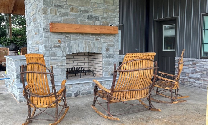 Wheeler House | Barndominium with rustic charm