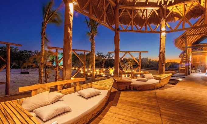 Dzilam de Bravo House | Beach Front, Pool & Yoga Classes - King Bed