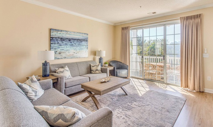 North Myrtle Beach Condo | Beach Shuttle & Pool: North Myrtle Beach Condo!