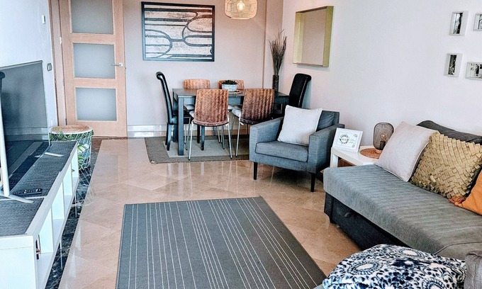 Castillo de Sabinillas Apartment | Beachfront Puerto de la Duquesa with Sea and castle views