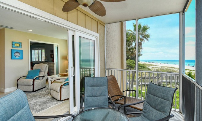 Bradenton Beach Condo | Beachfront Bliss Awaits! Amazing Gulf Views, book your getaway today!