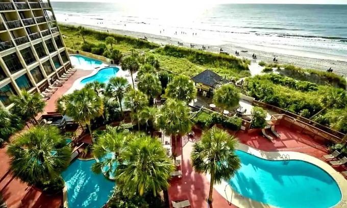 Briarcliffe Acres Condo | Beachfront Resort Condo w/Lazy River & Pools.