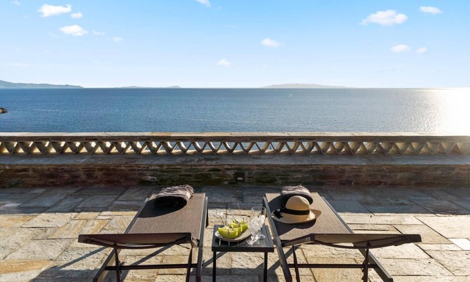 Batsi Villa | Beachfront Villa Gaia w/Μajestic Sunset Views