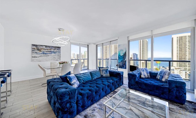 Hallandale Beach Apartment | Beachwalk Resort - OCEAN VIEW WRAP AROUND BALCONY 3BD - 3BR CONDO