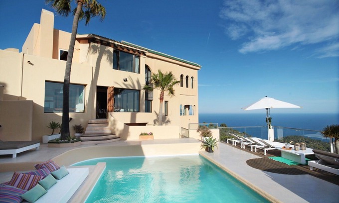 Santa Eulalia del Rio Villa | Beautiful Private Luxury Estate Spectacular views close to Ibiza town pool