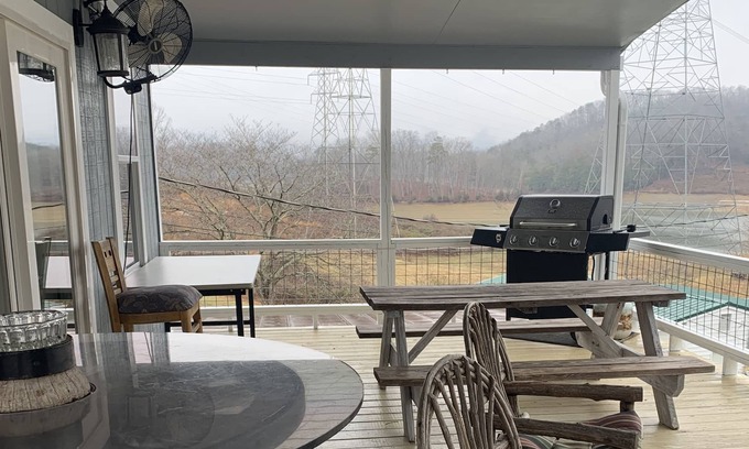 Bean Station House | Beautiful 2 bedroom, 2 bath house with large deck overlooking Cherokee Lake.