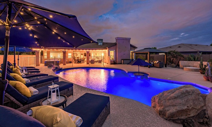 Phoenix House | Beautiful backyard oasis w/free heated diving pool