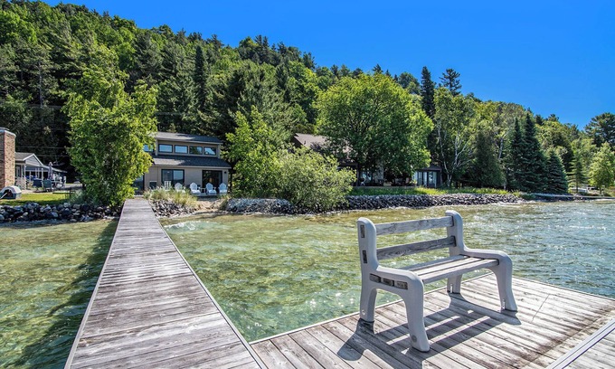 Lake Township House | Beautiful Beachfront Home on Crystal Lake