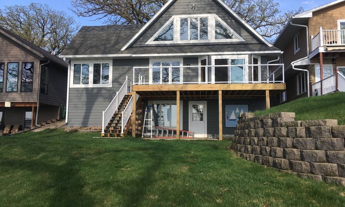 Orleans House | Beautiful home on quiet and family oriented Spirit Lake with fantastic sunsets!