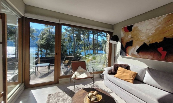 Correntoso Apartment | Beautiful lakefront apartment with heated pool