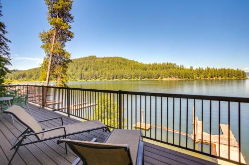 Carey Bay House | Beautiful Lake Coeur dAlene Retreat Deck and View!