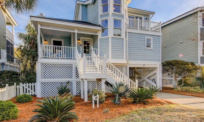 Pelican Bay House | Beautiful, newly renovated coastal home in Wild Dunes with pool - walk to beach