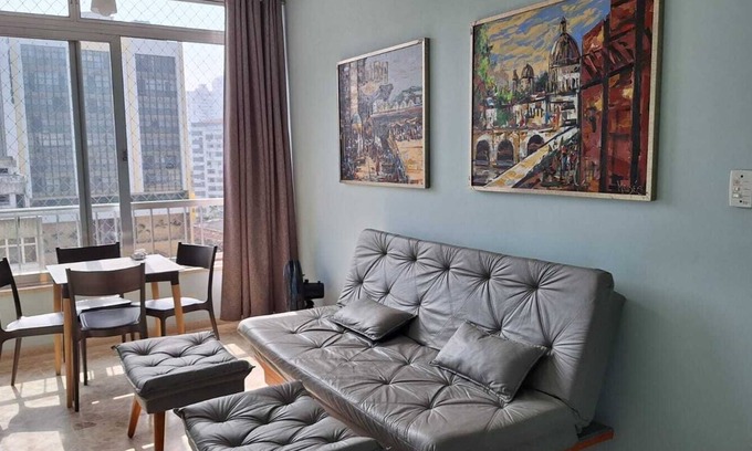 Gonzaga Apartment | Best point of the Gonzaga, building facing the sea, private garage, 3 malls .