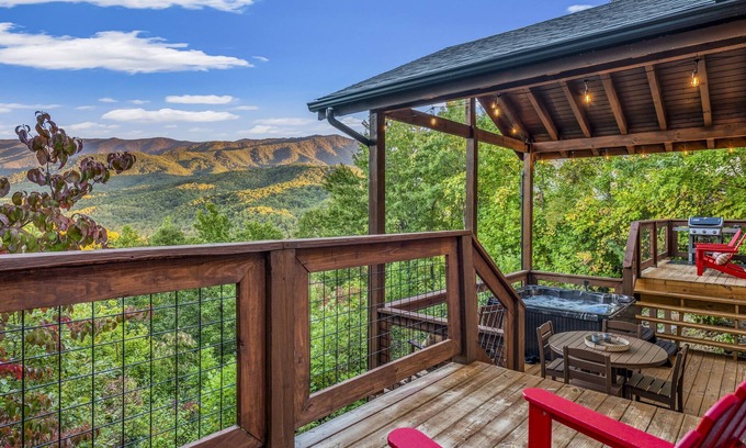 Gatlinburg - Pigeon Forge Cabin | Best Smoky Mountain Views, Comfort, Style, Games