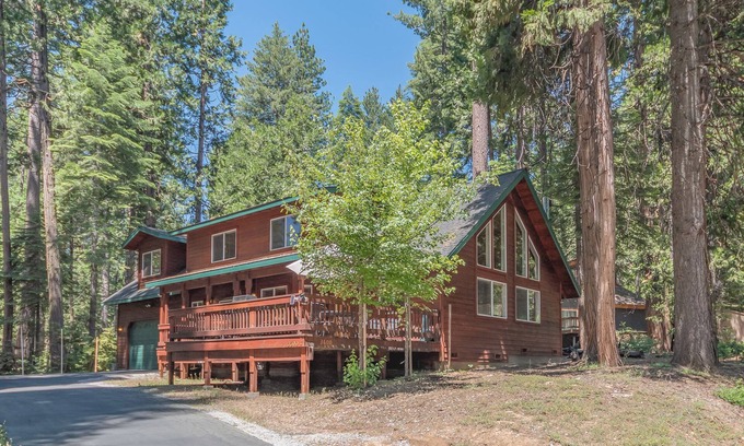 Dorrington Cabin | Big Trees Retreat w/Game Room & Free Pool Access!