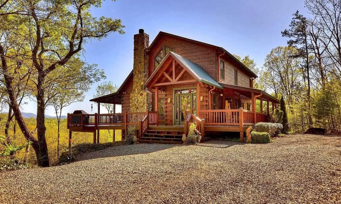 Morganton House | Blue Ridge Mountaintop Views - Hot Tub, Pool Table, Relaxation + More