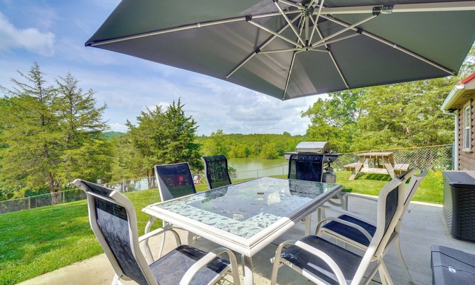 Dandridge House | Boat Dock: Pet-Friendly Douglas Lake Getaway!