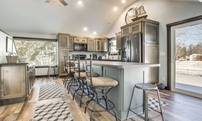 Oconto House | Boat Dock: Riverfront Oconto Home!