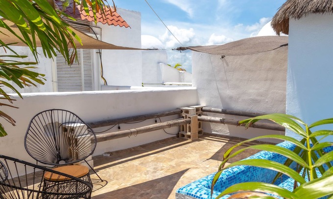 12th Street Apartment | Boho Chic 1 BR with Private Pool