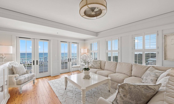 Gulf District Condo | Book a Fall Getaway! Beachside #22 - Gulf Front in Watercolor! 2 Large Gulf-fron