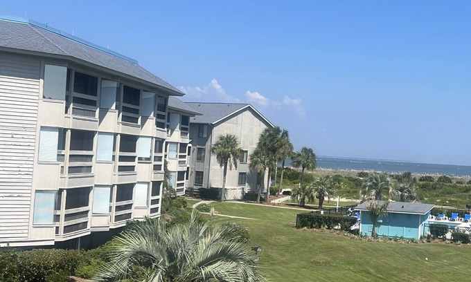Oceanmarsh Subdivision Condo | Breathtaking Ocean Sunrise Views. Relax at 3 pools with a BBQ. No Crowds!