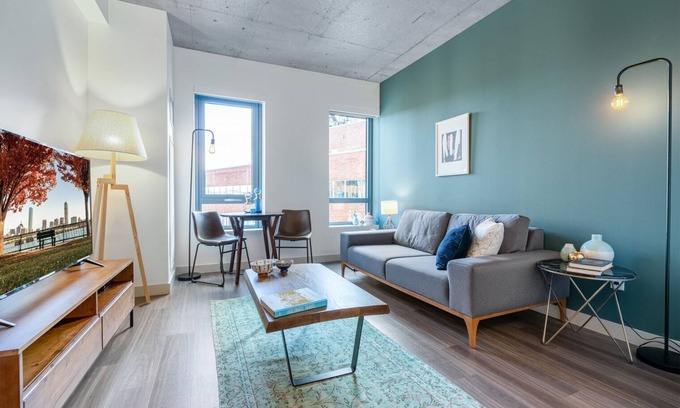 MIT Apartment | Bright + Mod Kendall Sq 1BR w/Gym, walk to MIT by Blueground