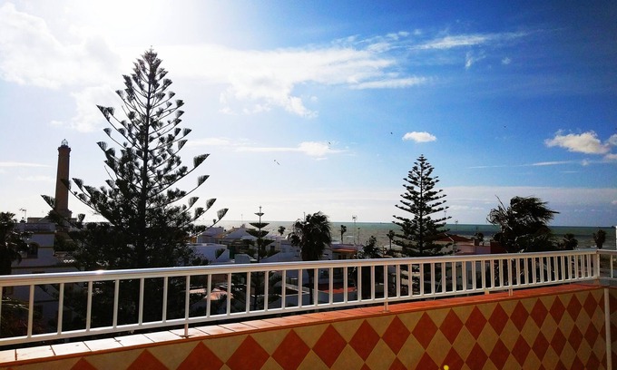 Chipiona Apartment | Bright penthouse with very large terrace and spectacular frontal sea views