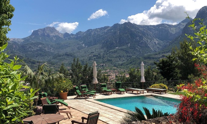 Soller Villa | Ca'n Pons, Villa with breathtaking views, gardens, wifi and private heated pool.