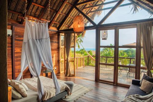 Los Naranjos House | Cabaña Colibri Cielva Tayrona Vista al Mar con Aire Acondicionado Tax Free