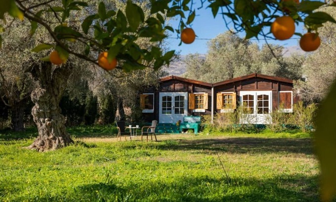 Agustinos Cabin | Cabaña pet Friendly, Dormitorio con AC